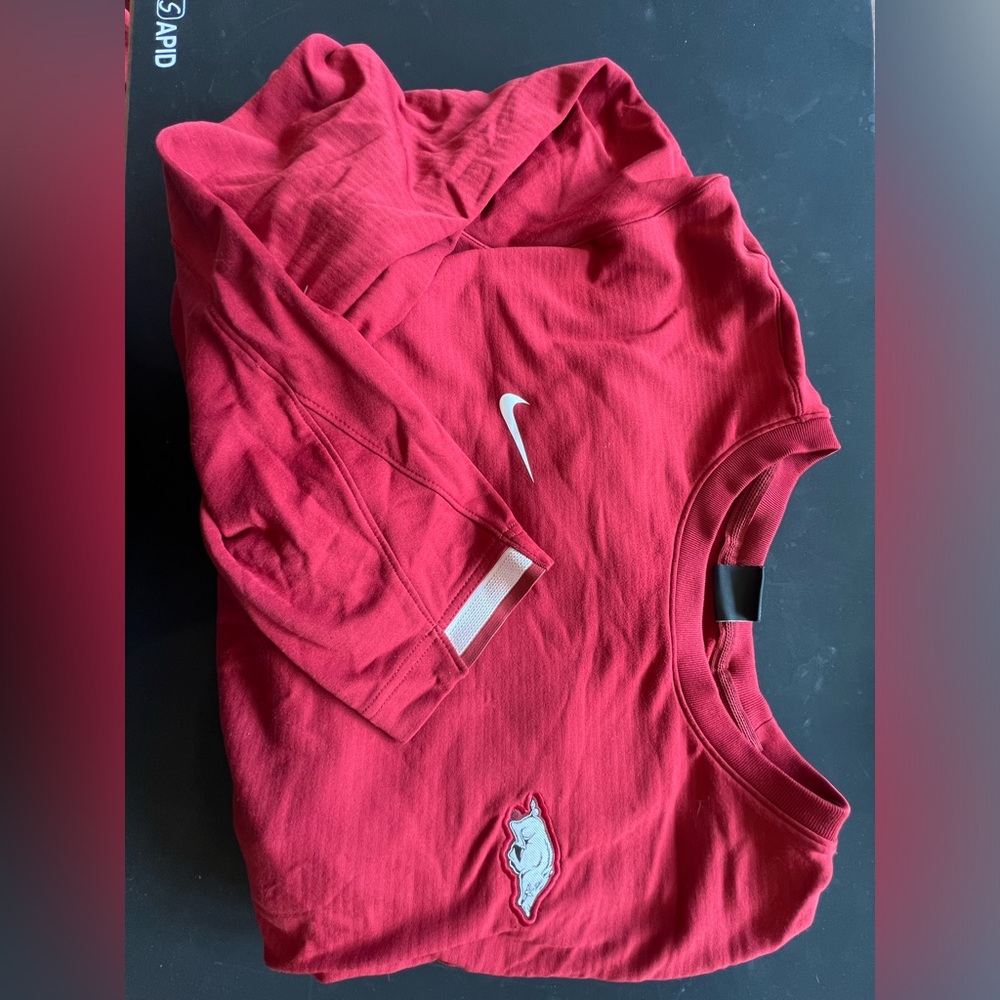 Arkansas Razorbacks Nike Dri-FIT Red Crewneck